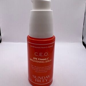 Sunday Riley
C.E.O. 15% Vitamin C Brightening Serum
1 oz
No box
Never used